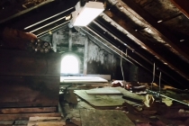 Dickinson used to recite Shakespeare in the attic of the family’s home. I climbed into the rafters to examine light, shadow, and sound, and used those impressions to open Chapter 8 of These Fevered Days.
